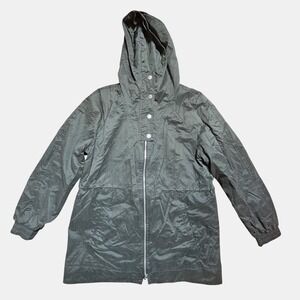 Levi's Mens Full Zip‎ Windbreaker Jacket M Parka Hooded Lightweight Nylon Blend
